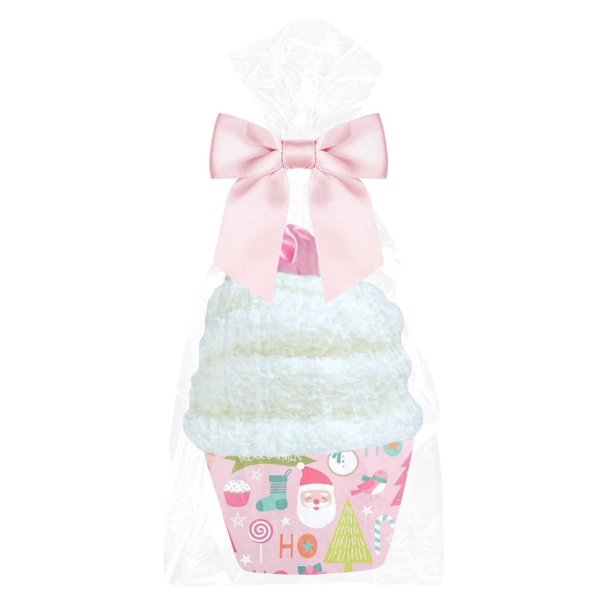 The Cupcake Socks | Christmas Cozy Socks with Scrunchie