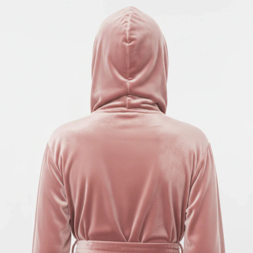 The Hooded Spa Robe | Plush, Oversized, Wine Red