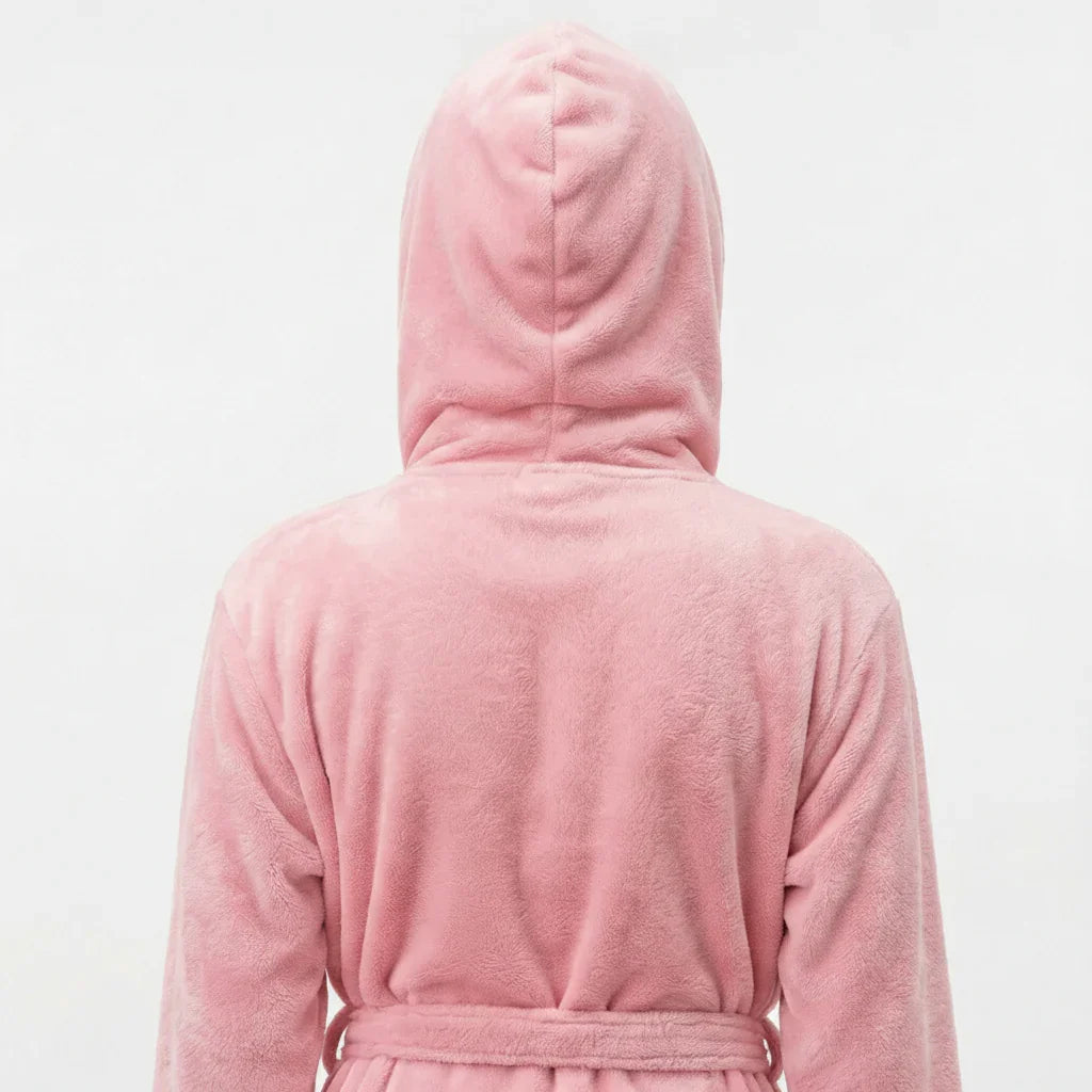 The Hooded Spa Robe | Plush, Oversized, Wine Red